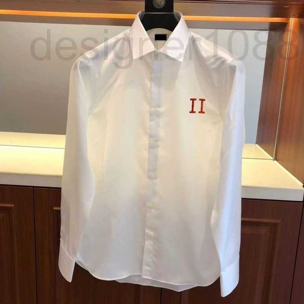 

designer high version mens casual shirt h t shirts fashion embroidery long sleeve tshirt women business wind cardigan coat 1y7i, White;black