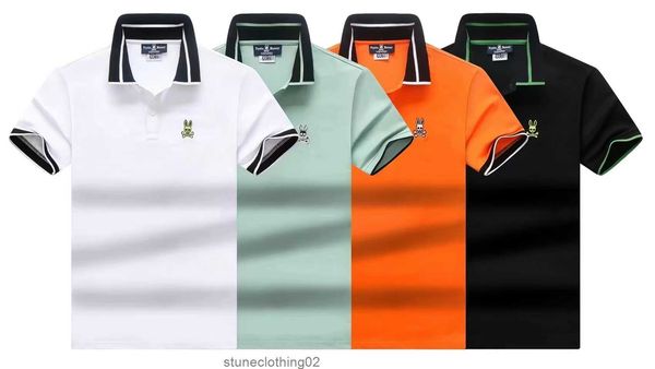 

psycho bunny luxury designer mens polost t shirt jacket fashion casual brand short sleeved sportswear pullover uomo sportswear polo shirt cl, White;black