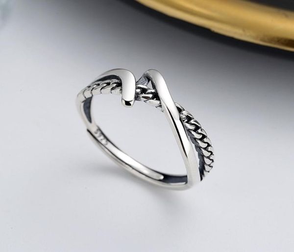 

chaosheng s925 sterling silver geometric irregular hip hop sweet cool style design thai silver food ring female3175458