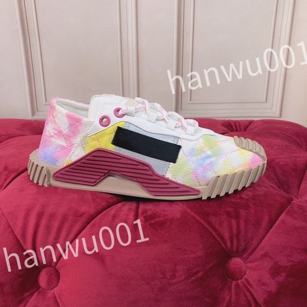 

luxury fashion women mens casual shoes desiner genuine leather platform lace up sneakers runway running walking shoes, Black