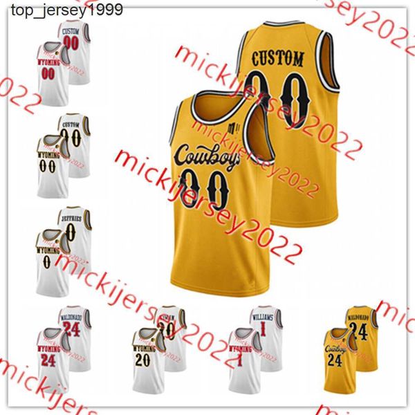 

wyoming cowboys jersey jake kyman nate barnhart 20 ethan anderson 21 noah reynolds 22 kenny foster wyoming basketball jerseys custom stitche, Black;red