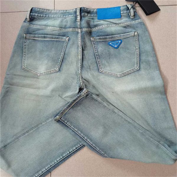 

designer mens jeans elasticity jean hombre trousers men and women fashion brand luxury pants denim pant trend brand motorcycle pants mens sk, Blue