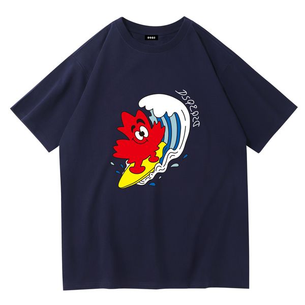 

dsq2 mens shirt designer men's t shirt high street tee spring summer fashion oversized icon men women tshirt 6 colors t-shirts plus siz, White;black