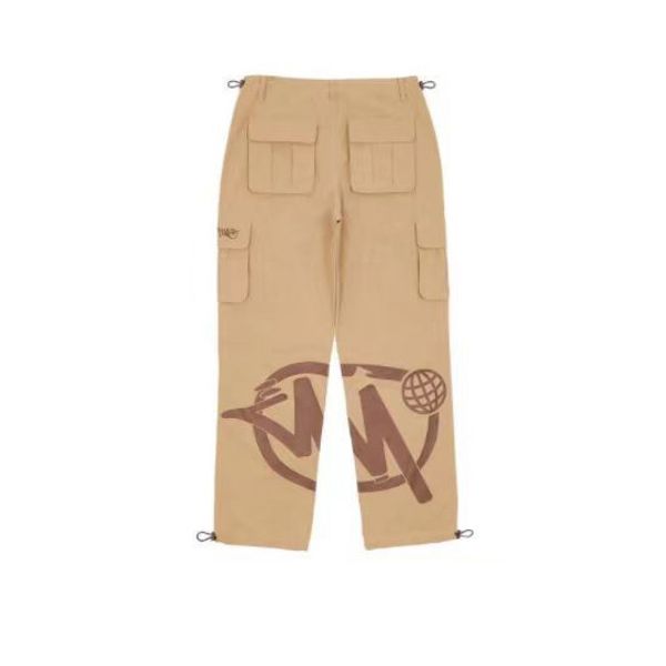 

2023 men's pants minus two cargos casual loose straight wide leg trouser streetwear y2k retro high street trend punk rock joggers e598, Black