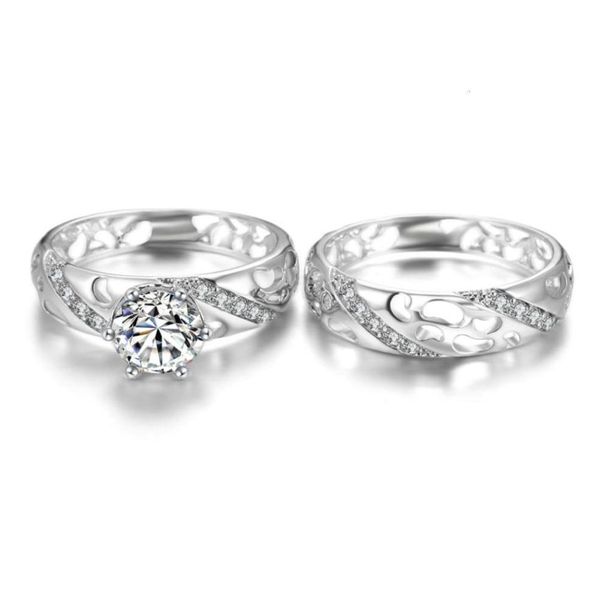 

hbp fashion new style couple039s ring with poem pendant0128504051, Silver