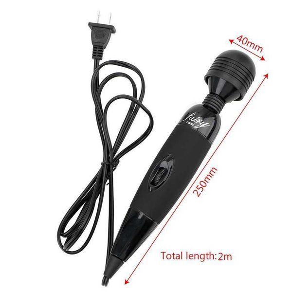 

220v powerful av magic wand vibrators female masturbator multi-speed body massager fairy toys shop for women