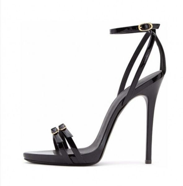 

black buckle strap sandals thin high heel summer gladiators lady pumps t show party shoes