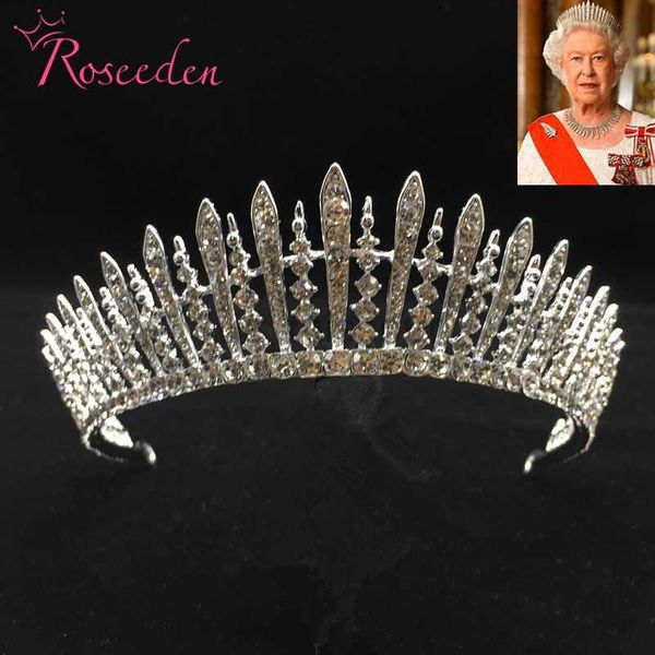 

other fashion accessories gorgeous princess queen tiara wedding bridal tiara crown rhinestone pageant crown for brides hair ornaments re3184, Silver
