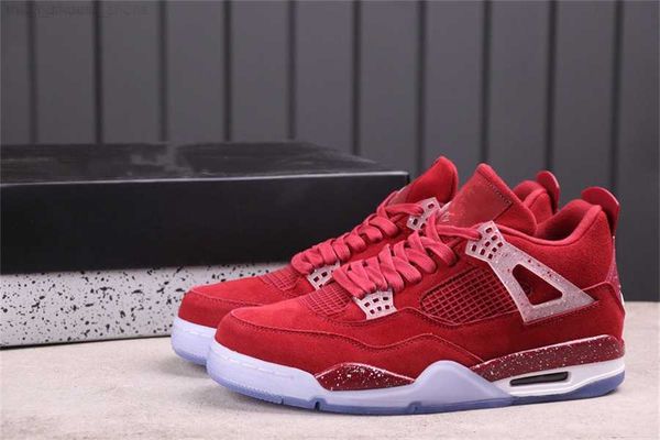 

4s ok shoes red white gray jumpman 4sooners pe basketball iv tattoo mens designer sports sneakers