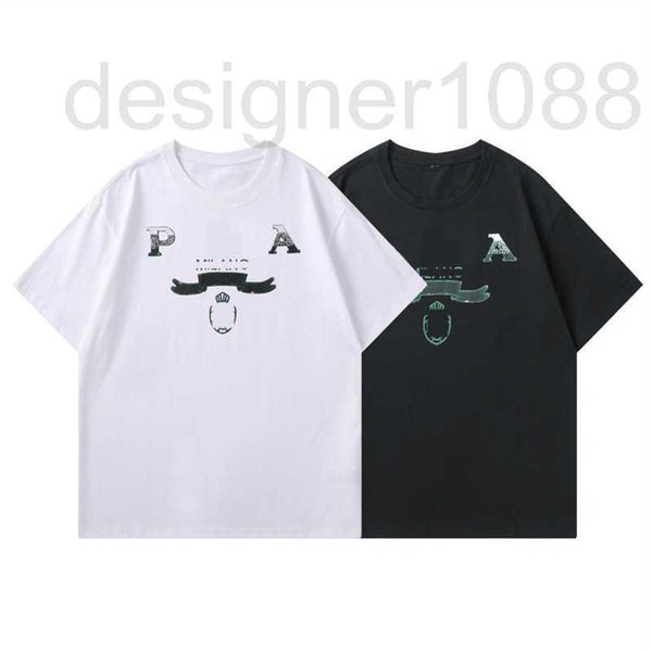 

designer pra mens t shirt designer tshirt round neck short sleeve t-shirt men women sweatshirt letter printing cotton oversize tee tank siez, White;black