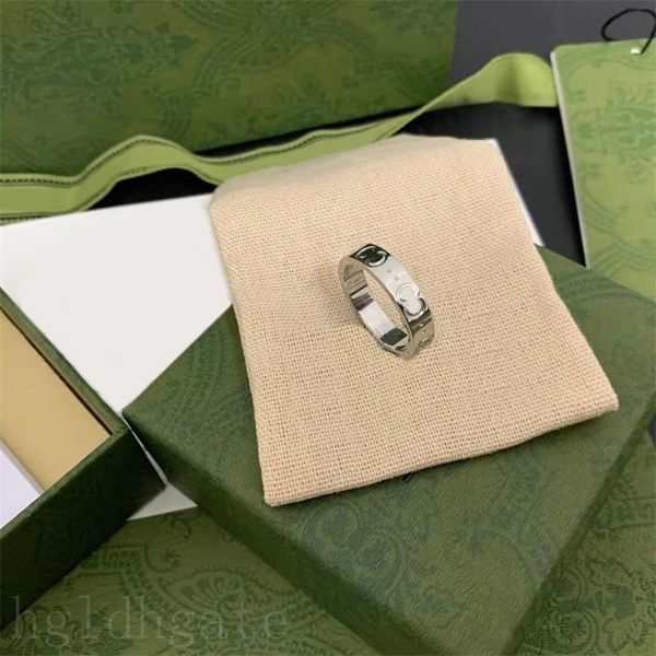 

lady mens rings plated gold rings luxury thin men silver color no fade evening exquisite trend double g good fashion womens ring ornaments z