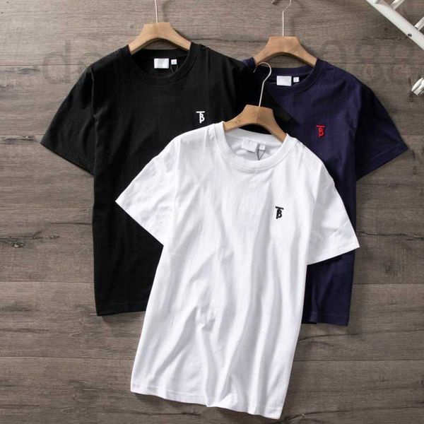 

designer tb embroidered short sleeve t shirt men women sweatshirt burb shirts mens crew neck pullover cotton tshirt oversized t-shirt 4xl 5x, White;black