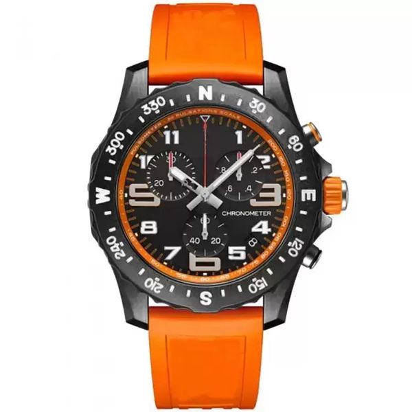 

mens watch designer watches movement watches sapphire glass japanese quartz endurance chronograph watch red blue rubber 1884 man watch luxur, Slivery;brown