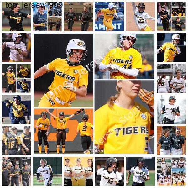

ncaa custom mizzou missouri tigers softball baseball jersey 0 kendal cook 2 kendyll bailey 3 jenna laird 5 emma nichols 6 maddie snider 7 br, Blue;black