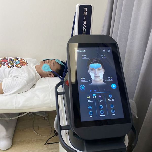 

non-invasive pe-face radio frequency machine facial increase collagen ems rf face lifting skin tightening wrinkle removal increase face musc