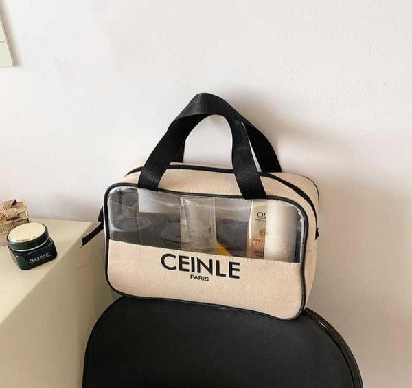 

canvas largecapacity portable cosmetic bag travel toilet versatile translucent storage bags outlet5602217