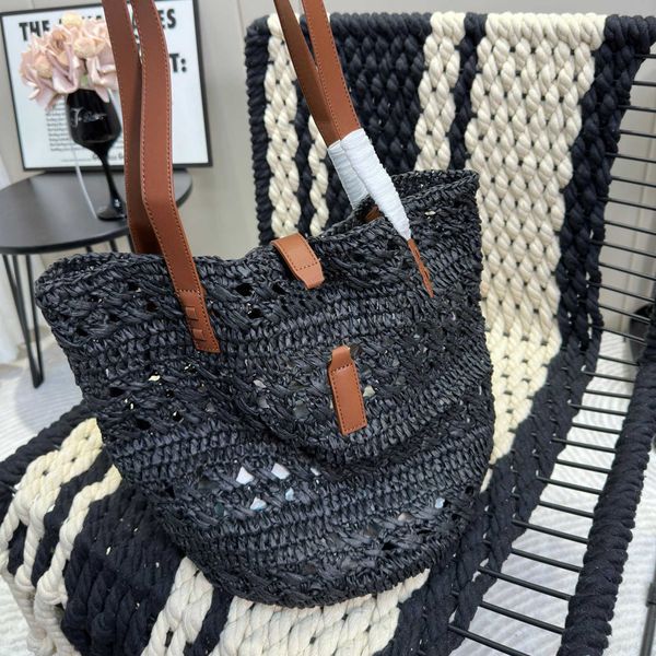 

fashion handbag one shoulder bag vegetable basket straw braided bag delicate paris black tote bag oversized shopping bag lafite grass art tr