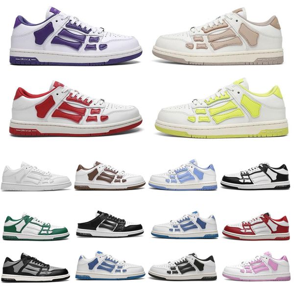 

designer men athletic shoes skelet bones runner women men sports sneakers skel low casual shoes lace up trainer running shoes