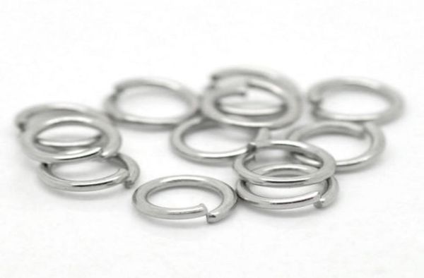 

whole 500pcslotquality quality accessories strong 316l stainless steel open ring jump ring 7x1mm size silver tone4391016