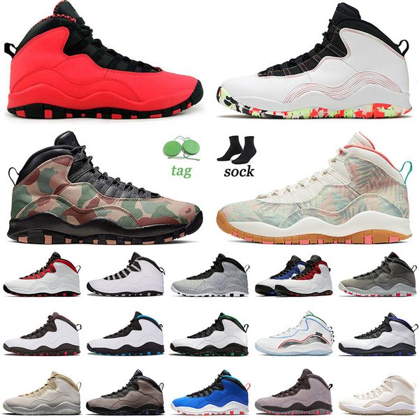 

new basketball shoes jumpman 10 10s steel grey shoes for men cement grey red desert camo seattle wings sport sneakers joqqinq size 7 - 13