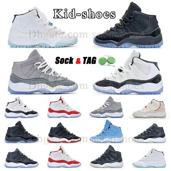 

kids quality basketball shoes infant jumpman 11 cool grey legend blue unc boys and girls toddler child shoe kid sneaker university blue outd