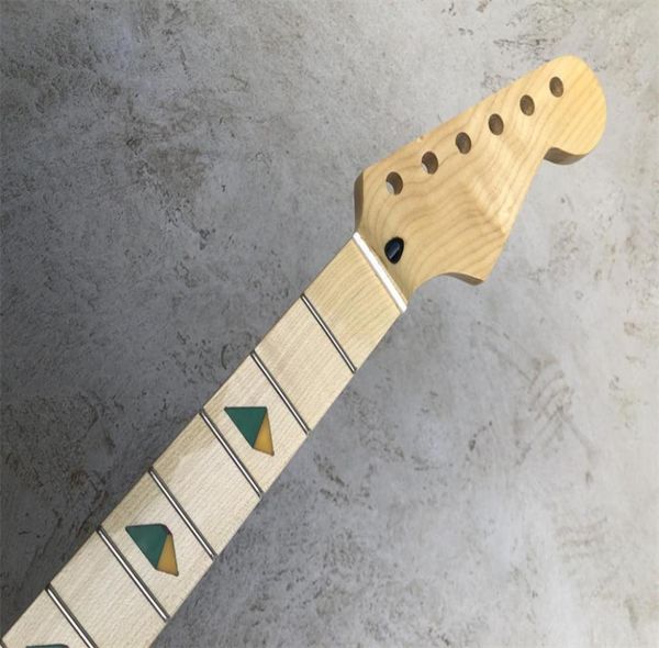 

maple electric guitar neck 22 frets maple fretboard pyramid inlay gloss diy3123010