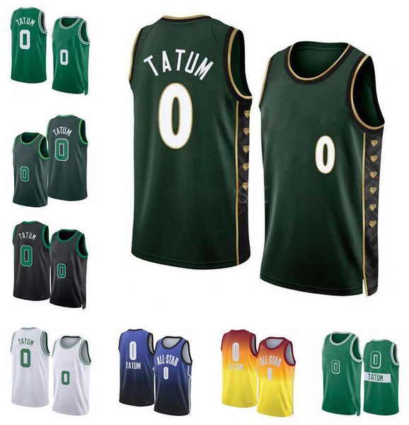 

Basketball Jerseys Jason Tatum 2022-23 season white black city Men Women Youth S-XXL je, With logo