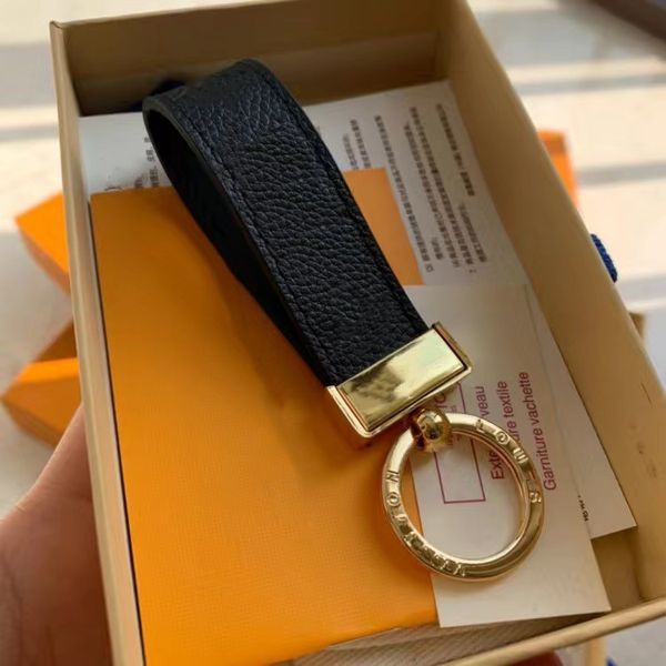 

keychain classic exquisite luxury designer car keyring zinc alloy letter lanyard gold black metal small jewelry, Silver