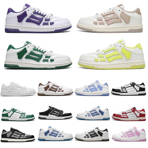 

designer athletic shoes skelet bones women men sports skel low casual shoes lace up trainer sneakers