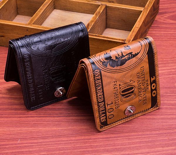 

2020 2020 fashion brand leather men wallet 2020 dollar wallet casual clutch money purse bag credit card holder new2095219, Red;black