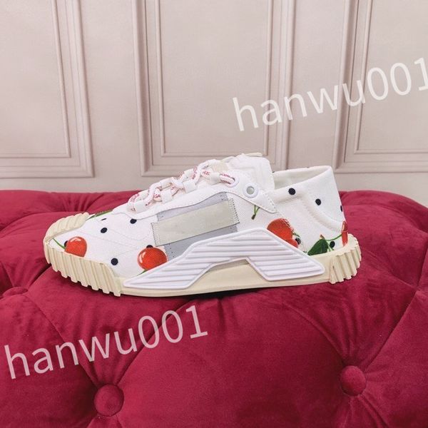 

fashion womens mens casual shoes desiner genuine leather platform lace up sneakers runway running walking shoes, Black