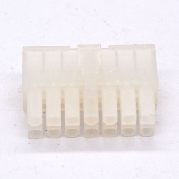 

3901-2140 molex mini-fit jr series white straight dual row female 14 pin connector