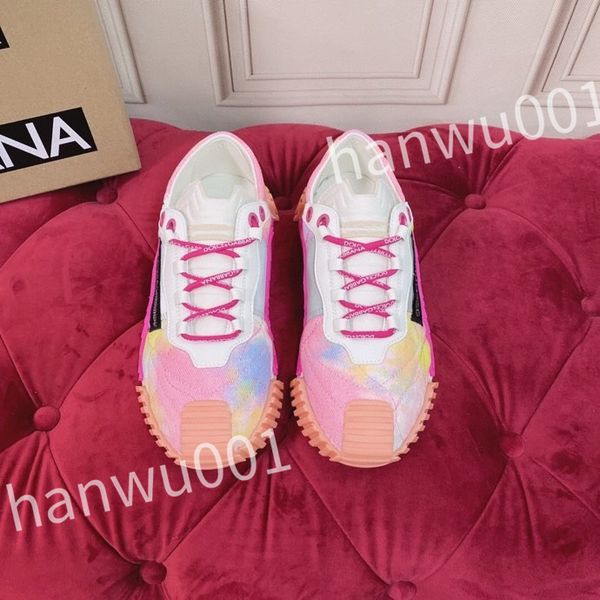 

2023 luxurys fashion women mens casual shoes desiner genuine leather platform lace up sneakers runway running walking shoes, Black