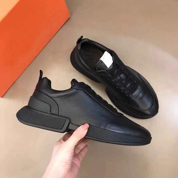 

drift sneakers shoes for men light sole eva athletic tpu soft leather runner technical canvas outdoor sports eu 38-45.box, Black