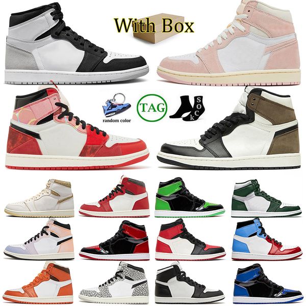 

jumoman 1 mens og high basketball shoes 1s with box cactus jack spider-verse starfish unc washed pink denim white cement jorden1s sneakers t