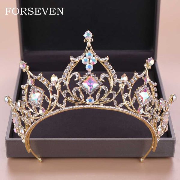 

other fashion accessories baroque crystal tiara crown bride hair accessories colorful crystal crown brides tiaras wedding headpiece princess, Silver