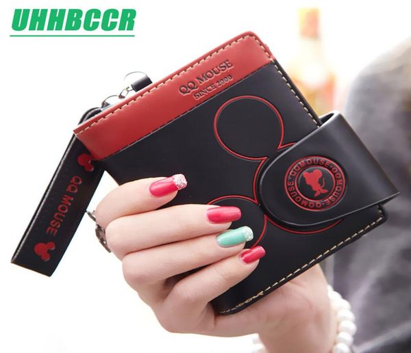 

2018 new women039s cute fashion purse leather long zip wallet coin card holder soft leather phone card female clutch 7383842, Red;black