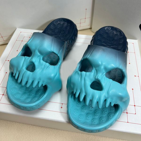

designer slippers men ladies sandals skull slides eva slippers new summer vacation outdoor beach slippers23 size 36-47, Black