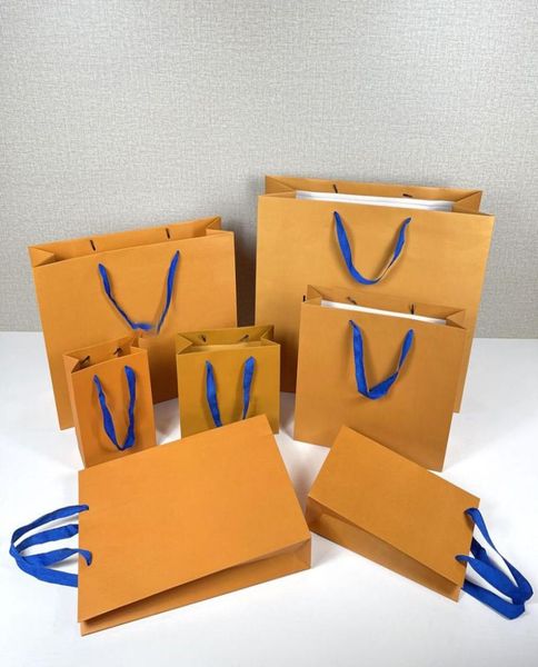 

orange gift paper bag box drawstring cloth bags display fashion belt scarf tote jewelry necklace bracelet earring keychain pendant2909214