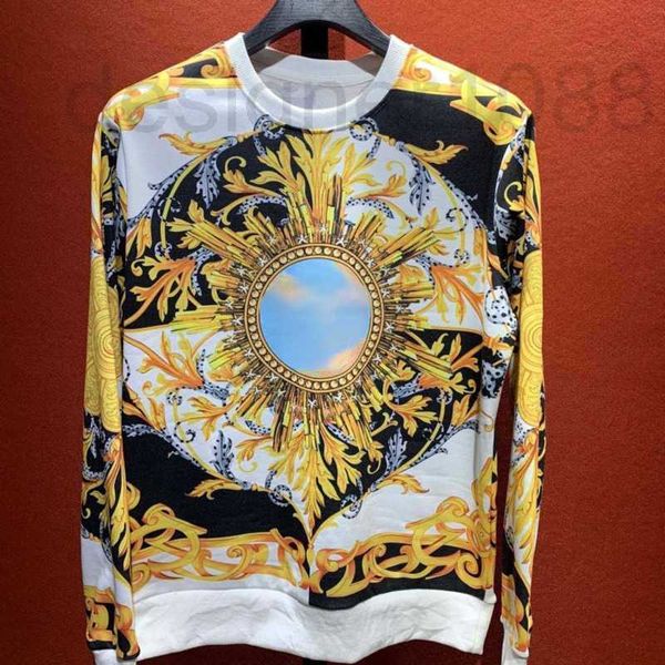 

designer medusa sweater mens sweatshirt vers designer hoodie court printed long sleeve tshirt men women hip hop loose pullover coat k99 wsem, Black