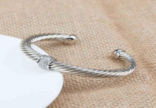 

diamond bangle bracelets glamour men bracelet charm fashion cuff designer c shape men women jewelry fade fast stainless steel wire4842255, Black