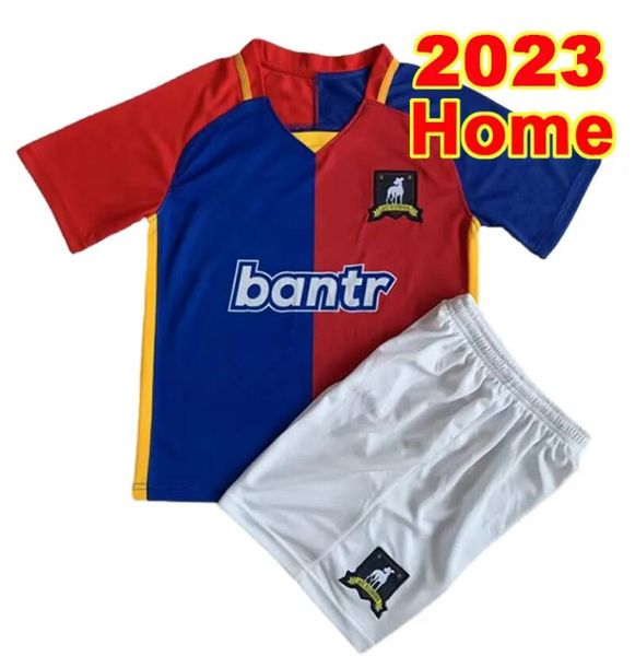 

2023 kent richmond kids kit soccer jerseys afc richmond tartt rojas home bule red football shirts short sleeve uniforms, Black