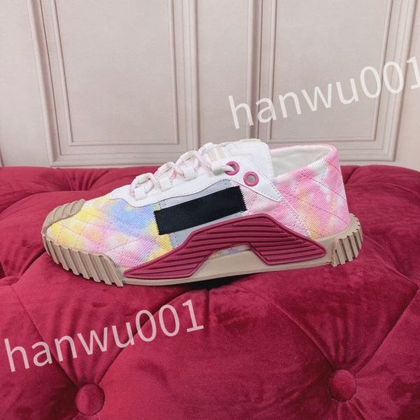 

2023 luxury fashion women mens casual shoes desiner genuine leather platform lace up sneakers runway running walking shoes, Black