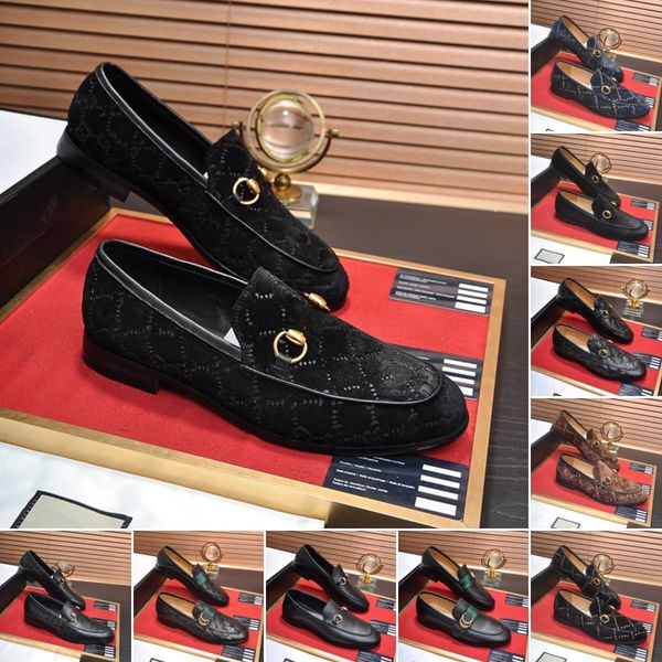 

fashion male shoe luxury oxford men designer dress genuine leather shoes black plaid prints slip on wedding office business formal shoes