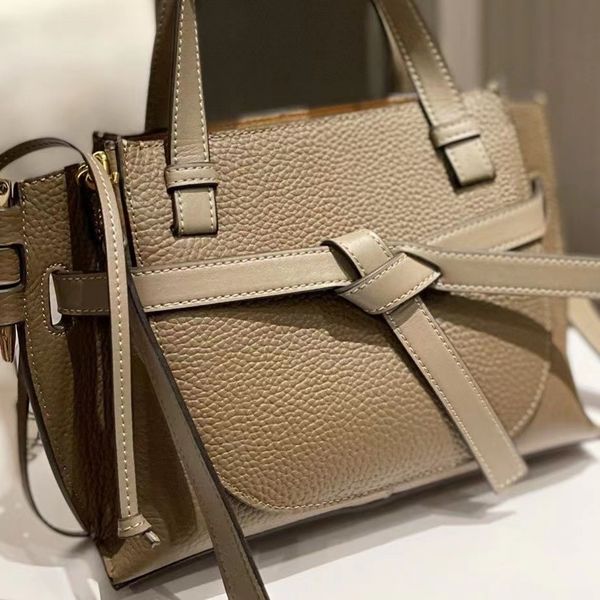 

high-end wgate saddles tote bag lowe puzzle designer shoulder handbag leather bow handheld wallet fashion large capacity shopping crossbody