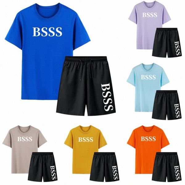 

2023 designer brands men's tracksuits sport set summer sportswear clothing breathable t-shirt shorts beach pants sweatsuit running jogg, White;black