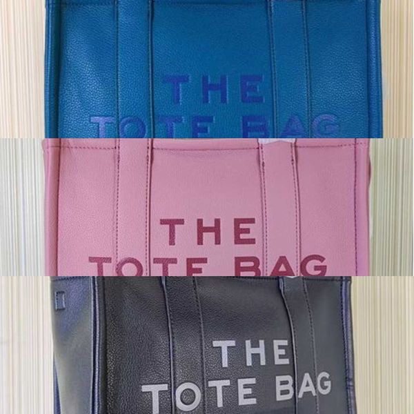 

designer the leather tote bag marc womens handbag debossed signature branding totes shoulder colorblock bags canvas large purses jobobs jaco