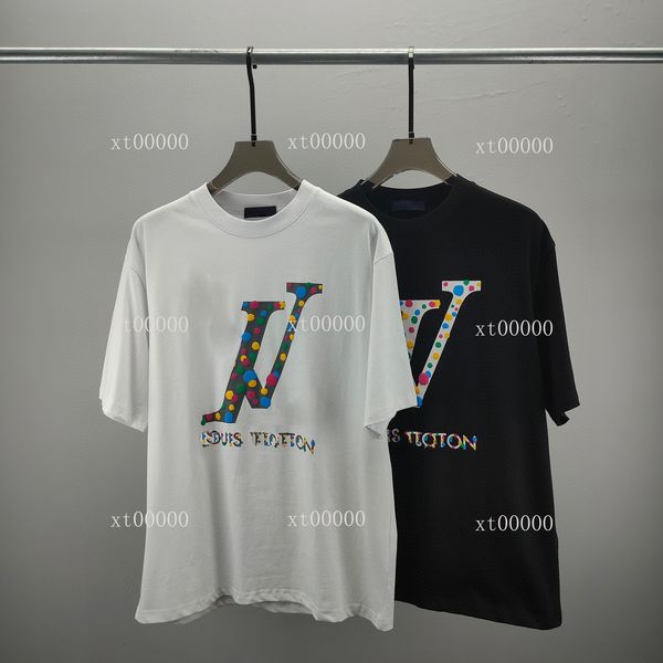 

23ss designer letter printed t shirts tee sweatshirt fashion high street short sleeves summer casual t-shirt breathable men women crew neck, Black;brown