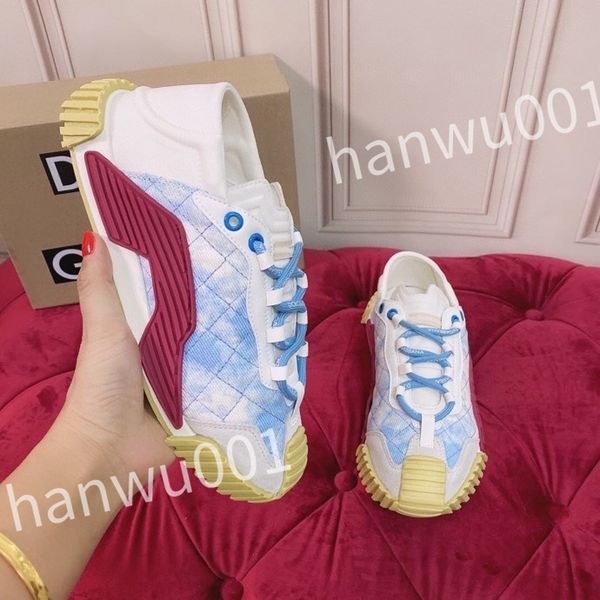 

new fashion women mens casual shoes desiner genuine leather platform lace up sneakers runway running walking shoes, Black