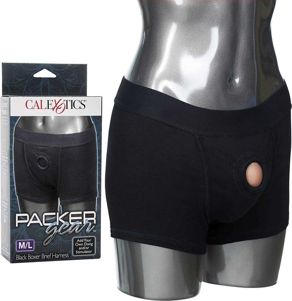 

factory outlet calexotics gear black flat corner underpants strap couple toy